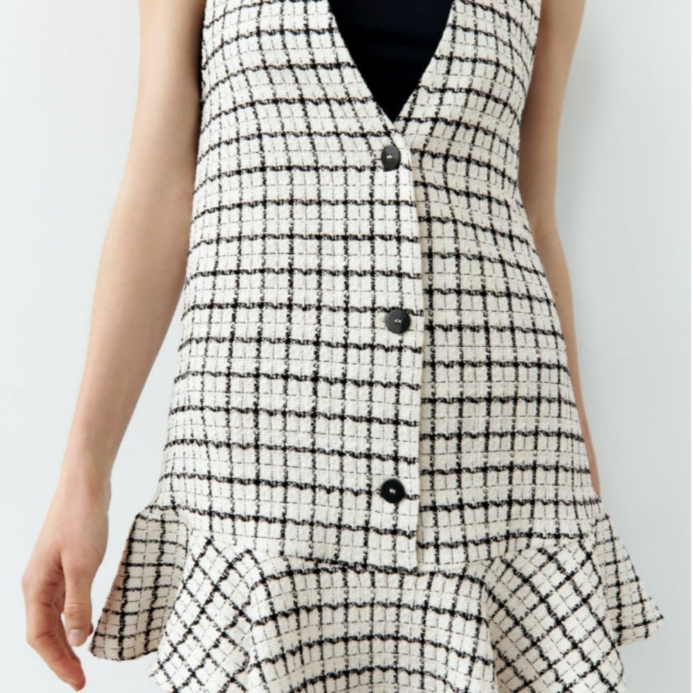 PLAID DRESS